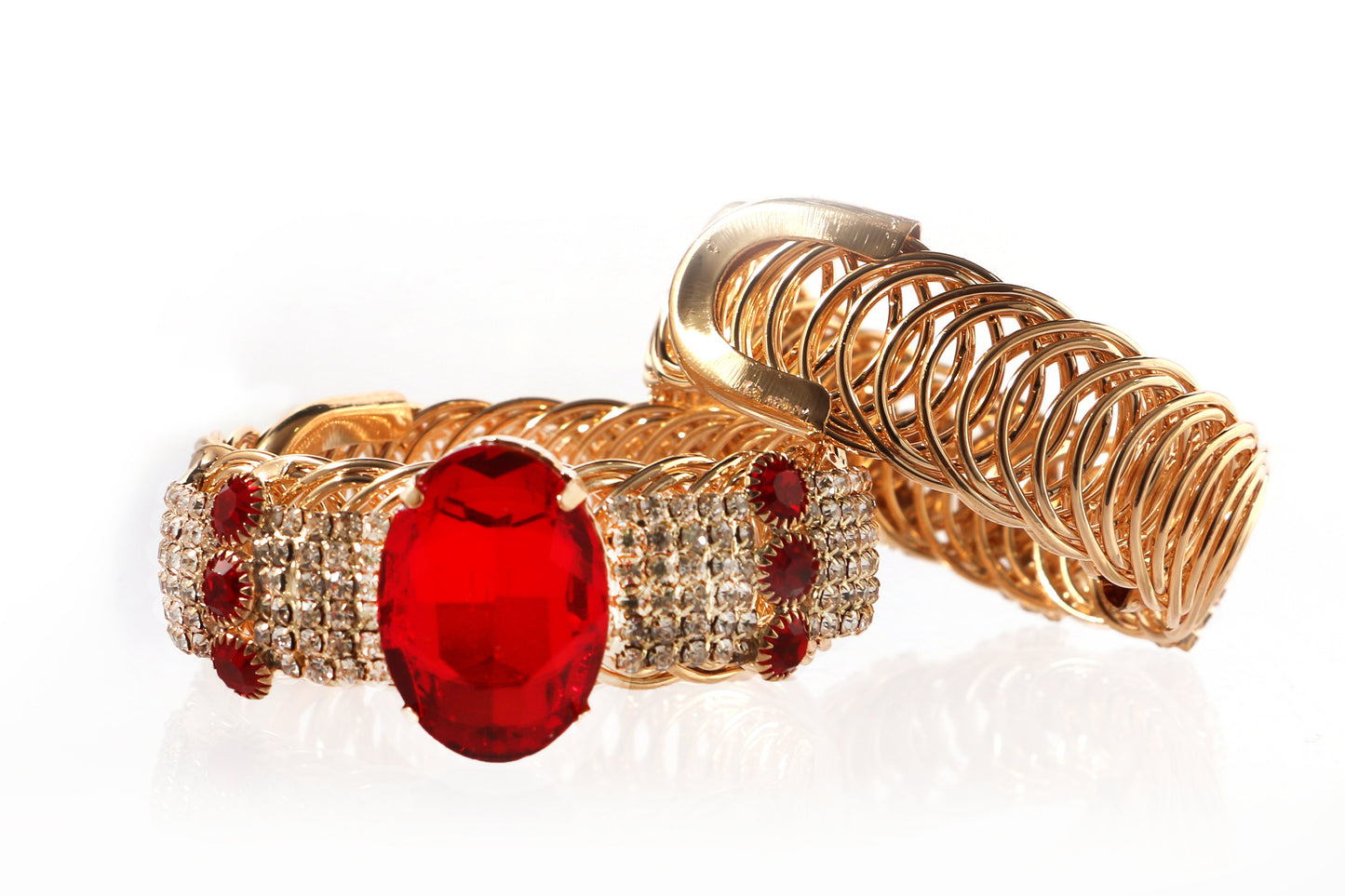 Gold Plated Crystal Bling Partywear Bracelet for Girls & Women (SJ_3168)