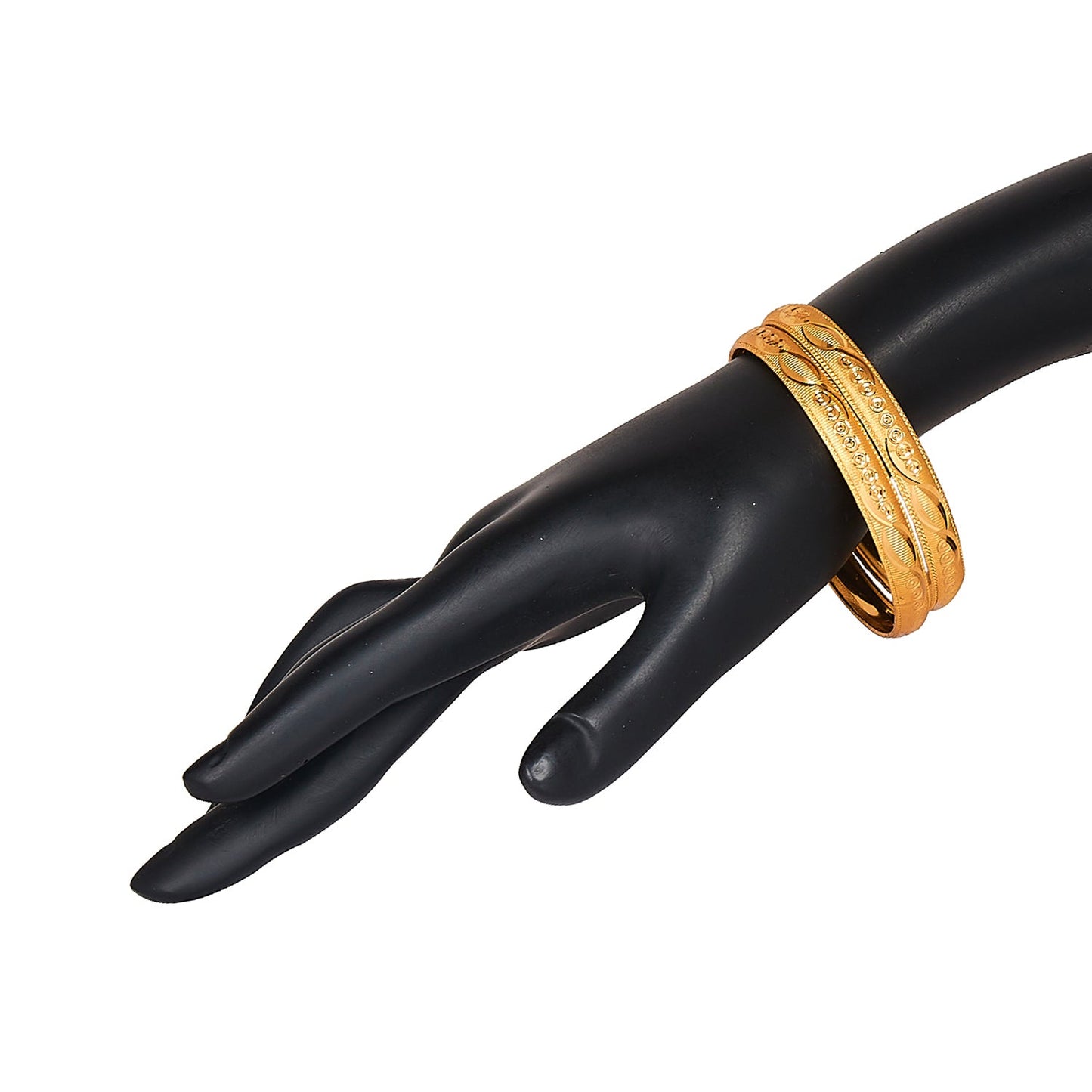 24K Fine Gold Plated Traditional Designer Bangles for Women (Pack of 4) SJ_3315
