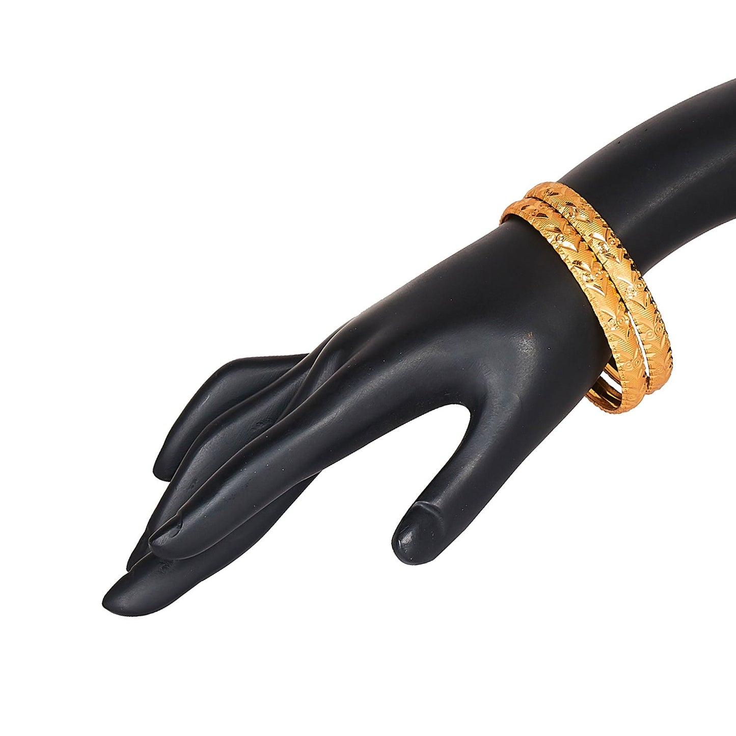 24K Fine Gold Plated Traditional Designer Bangles for Women (Pack of 4) SJ_3316