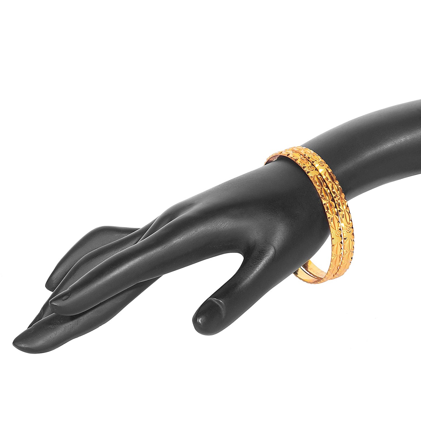 Shining Jewel Gold Plated Traditional Designer Bangles for Women (Pack of 4) SJ_3377_2.6