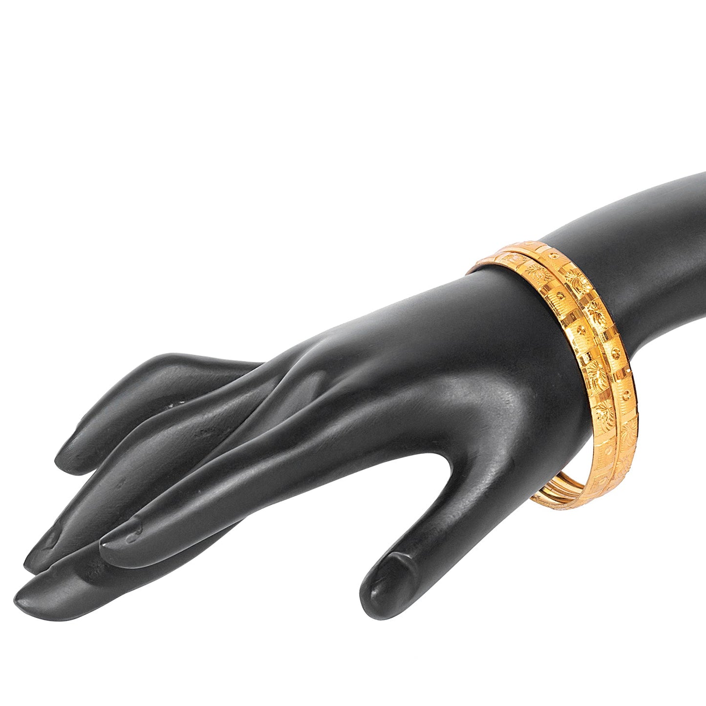 Shining Jewel Gold Plated Traditional Designer Bangles for Women (Pack of 4) SJ_3381_2.6