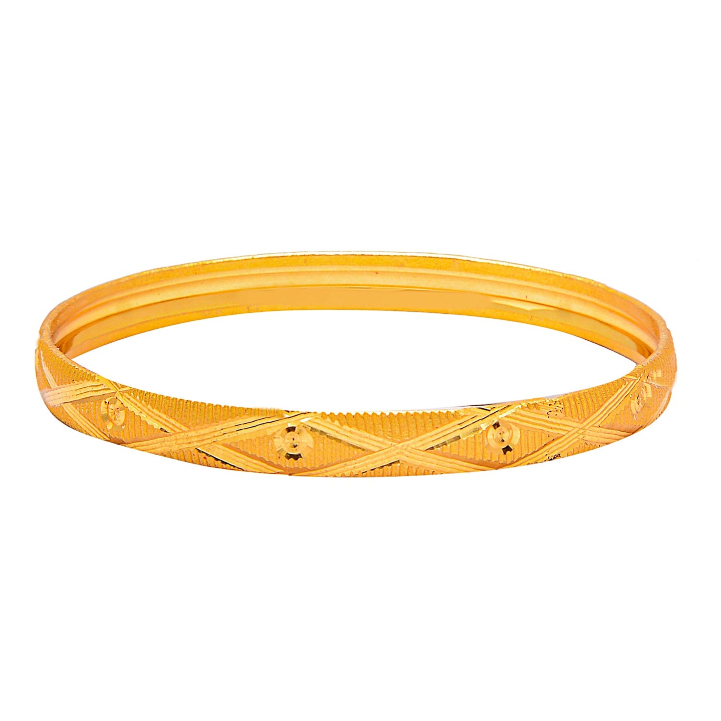 Fashion Gold Plated Traditional Designer Bangles for Women (Pack of 4) SJ_3412