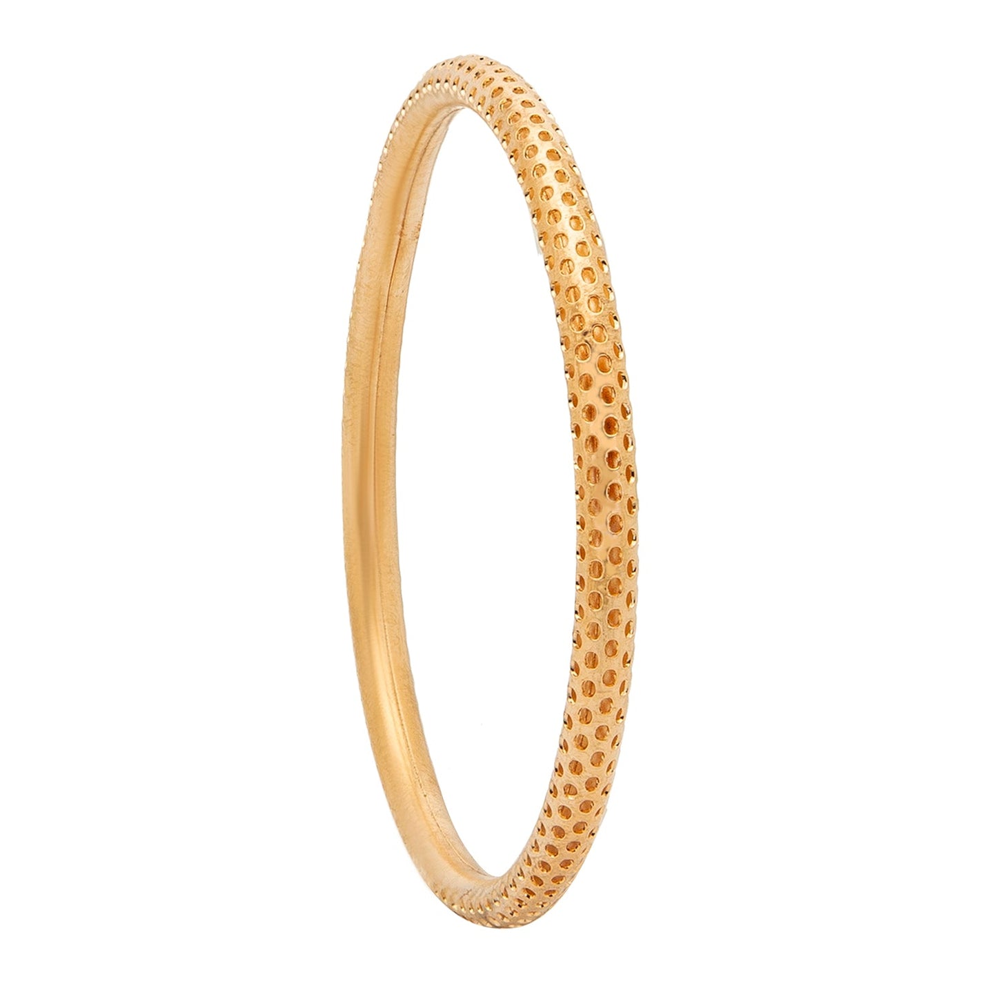 Shining Jewel Casual & Western Style Metal Fashionable Gold Bangles for Girls and Women (Pack of 2) (SJ_3448_2.8_G)