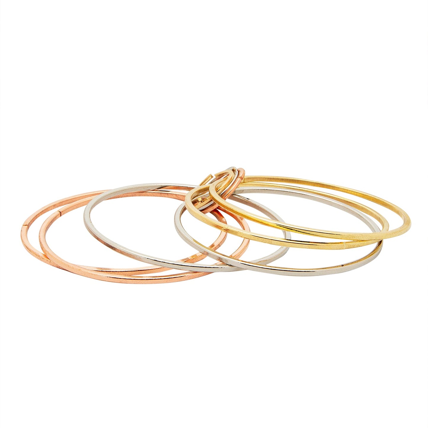 Shining Jewel Casual & Western Style Metal Fashionable MultiColor Bangles for Girls and Women (SJ_3450_MT_2.10)