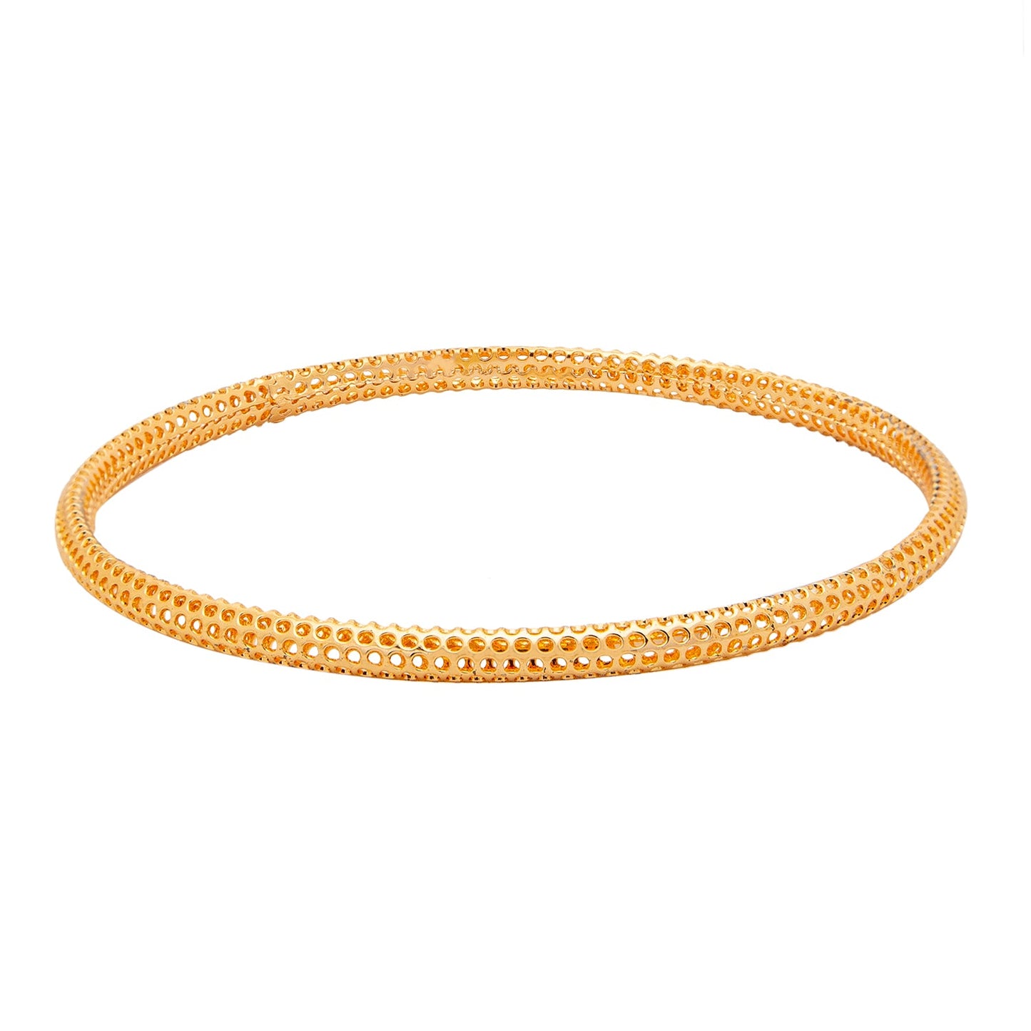 Shining Jewel Casual & Western Style Metal Fashionable Rose Gold Bangles for Girls and Women (Pack of 4) (SJ_3459_2.4_RG)