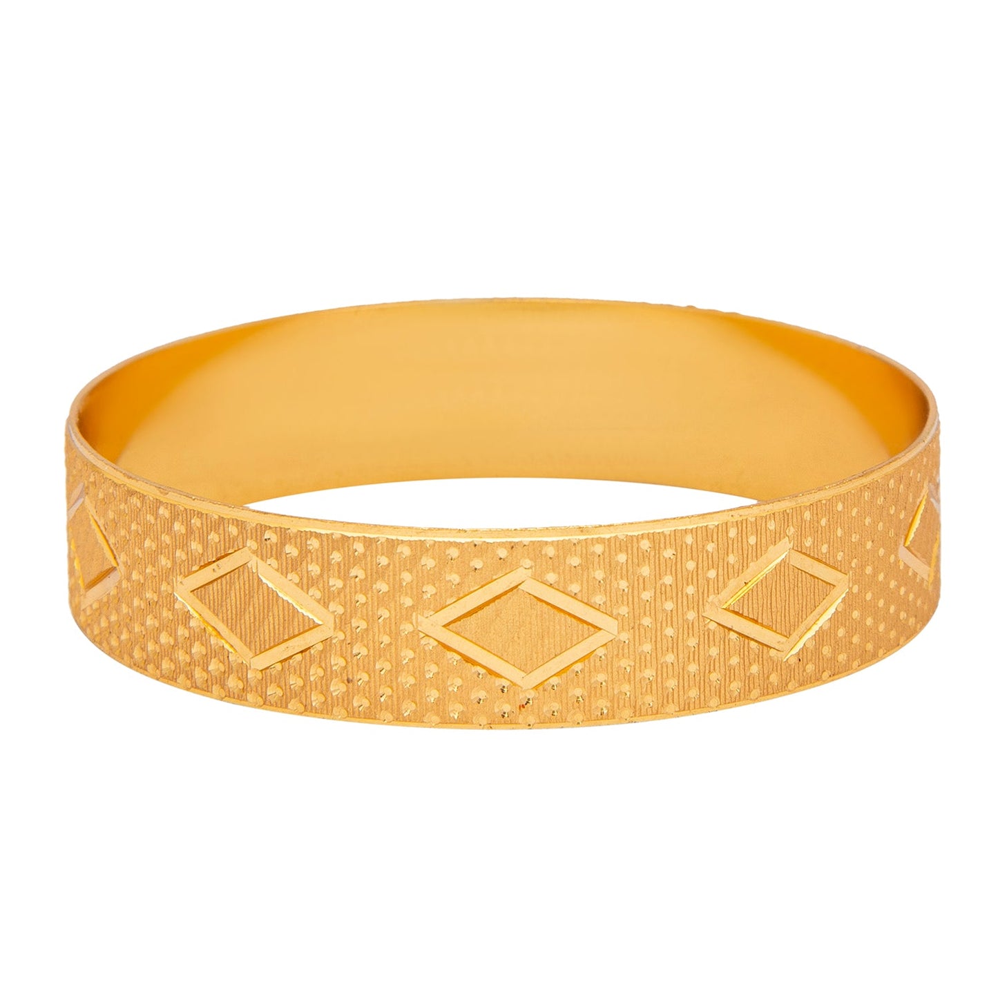Shining Jewel Gold Plated Traditional Handcrafted Square Shape Designer Bangles for Women (Pack of 2) SJ_3479_2.10