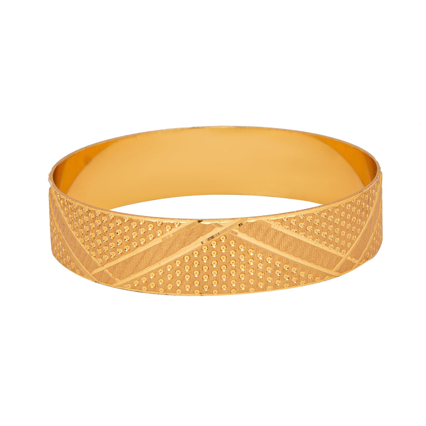 Shining Jewel Gold Plated Traditional Handcrafted Stylish Designer Bangles for Women (Pack of 2) SJ_3482_2.8