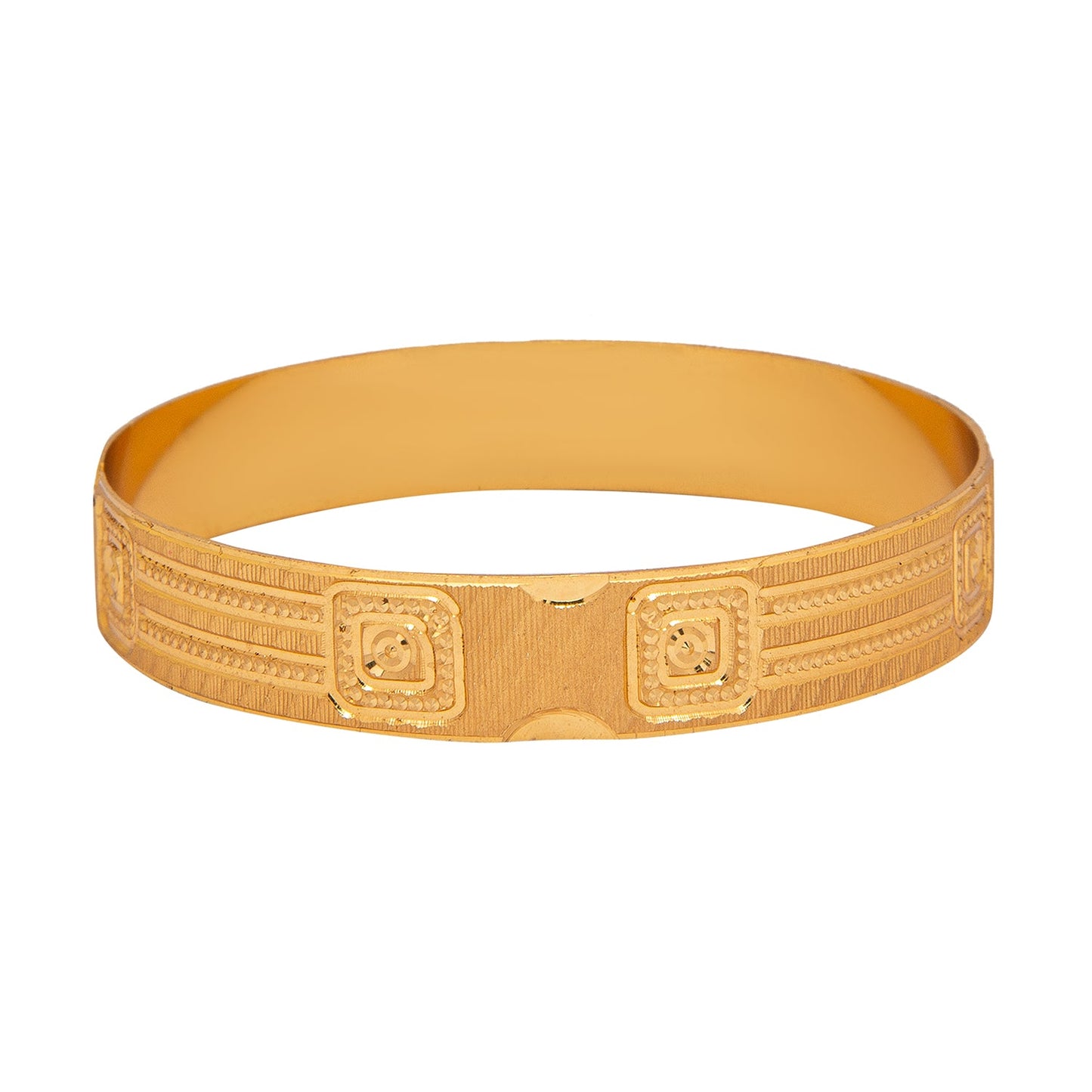 Shining Jewel Gold Plated Traditional Handcrafted Stylish Designer Bangles for Women (Pack of 2) SJ_3486_2.4