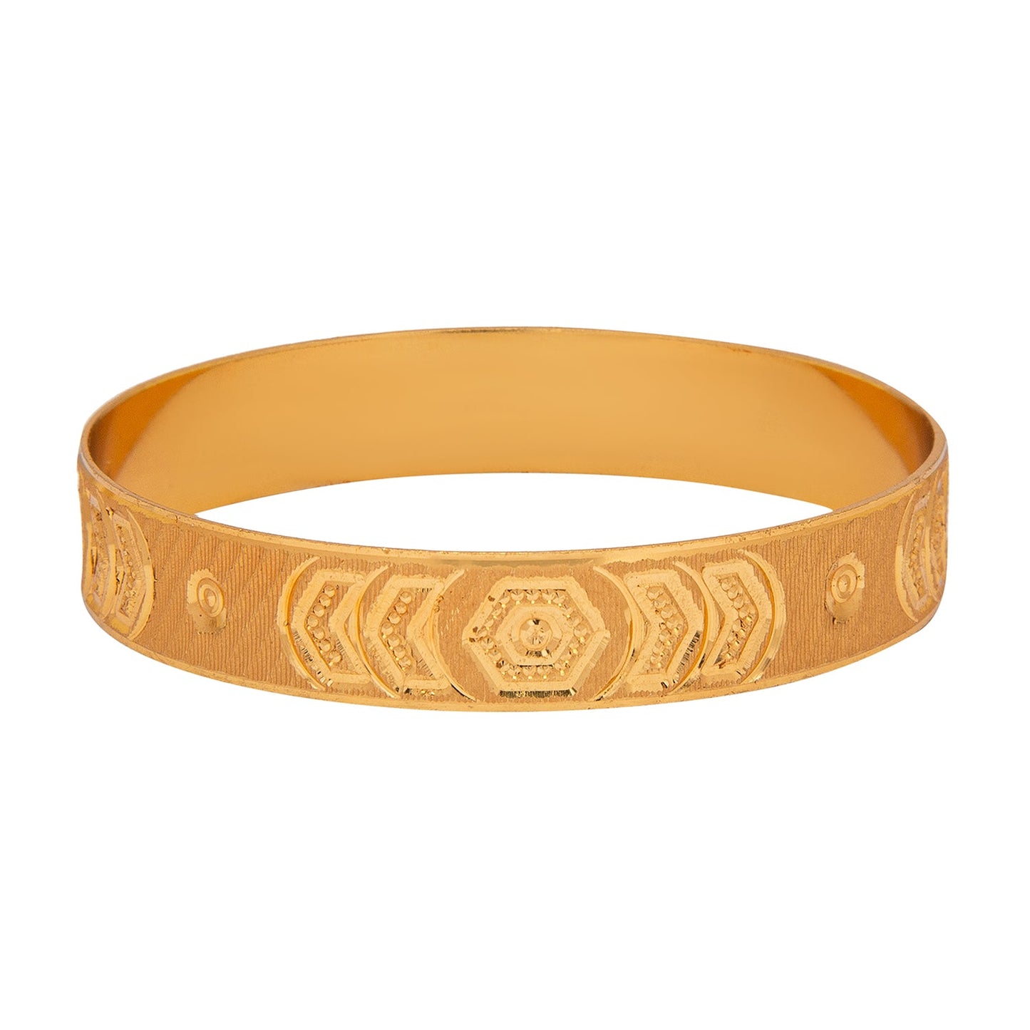 Shining Jewel Gold Plated Traditional Handcrafted Stylish Designer Bangles for Women (Pack of 2) SJ_3489_2.6