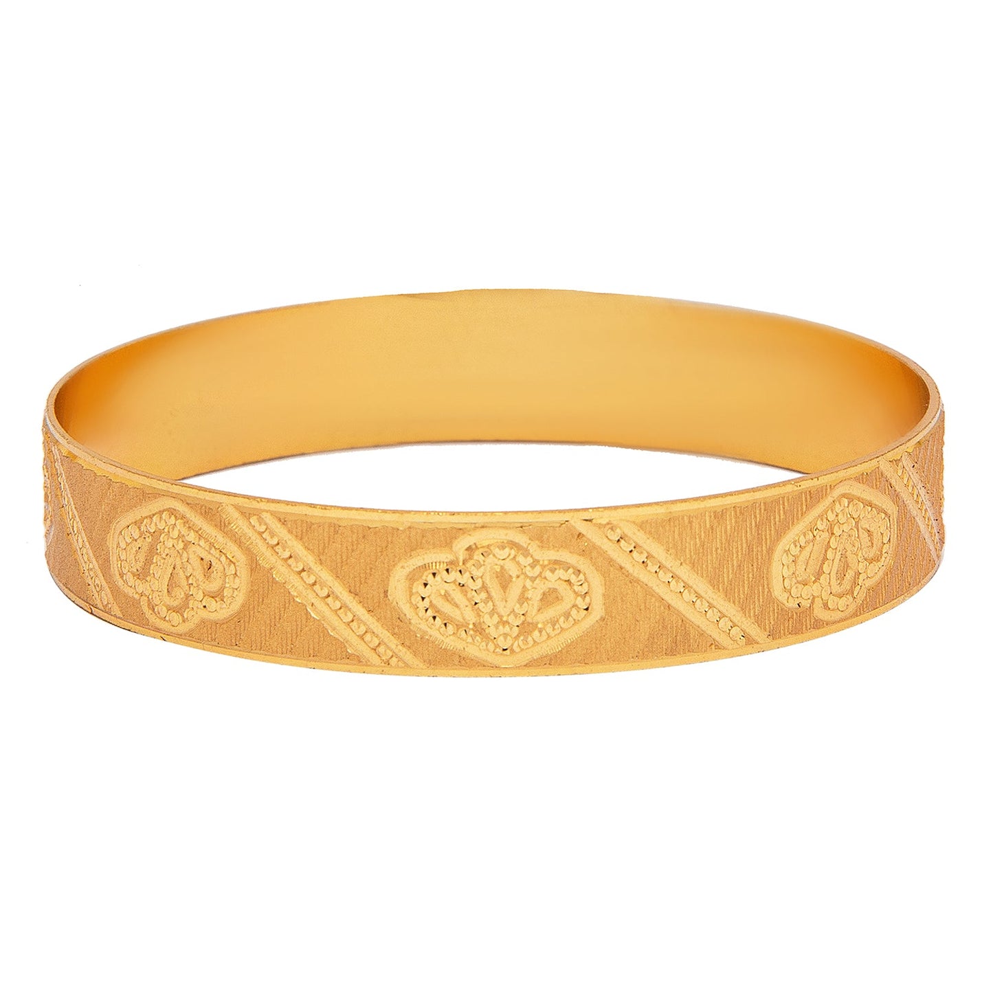 Shining Jewel Gold Plated Traditional Handcrafted Stylish Designer Bangles for Women (Pack of 2) SJ_3491_2.10
