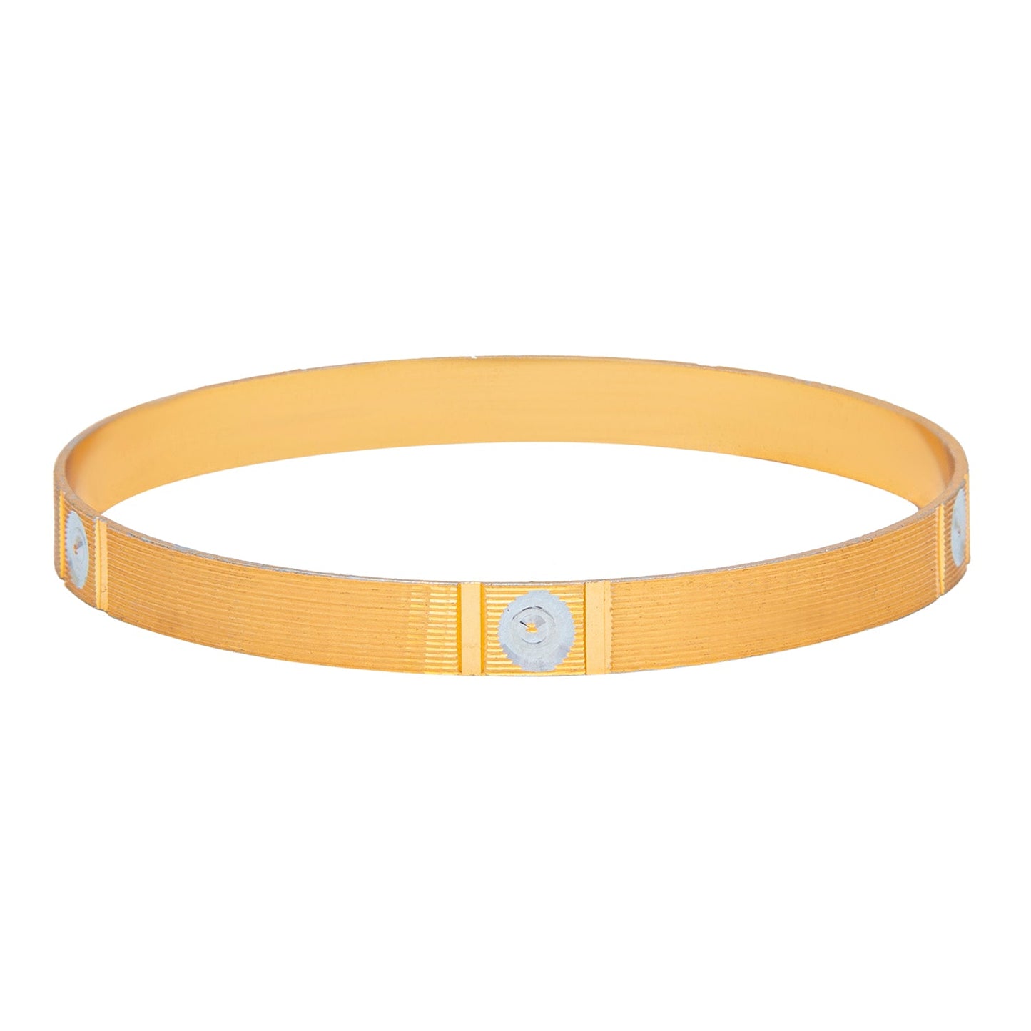 Shining Jewel Gold Plated Stainless Steel Bracelet with Swarovski Crystals Bangle Bracelets for Women (Pack of 4) SJ_3493_2.10