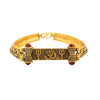 Shining Jewel Antique Gold Plated Healing and Powerful Adjustable Kada for Men & Women - OM SJ_3498_O1