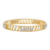 Shining Jewel Two Tone Plated American Diamond CZ Solitaire Bridal Bangles For Women (SJ_3515_2.4)