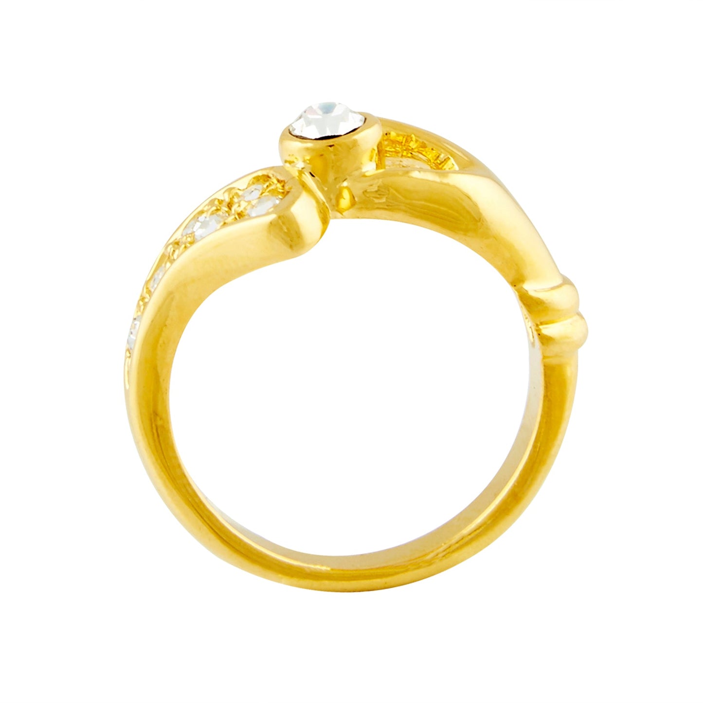 Gold Plating Romantic Love Band Finger Ring (SJ_4011)
