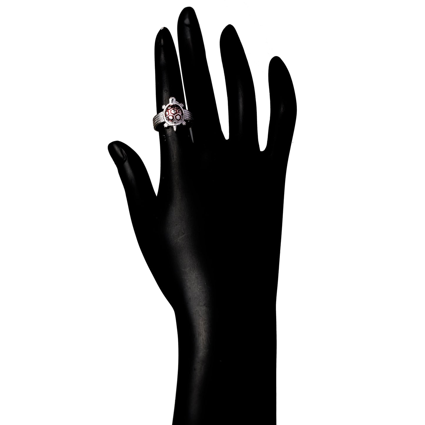 925 Silver Plated Tortoise Finger Ring (SJ_4181)
