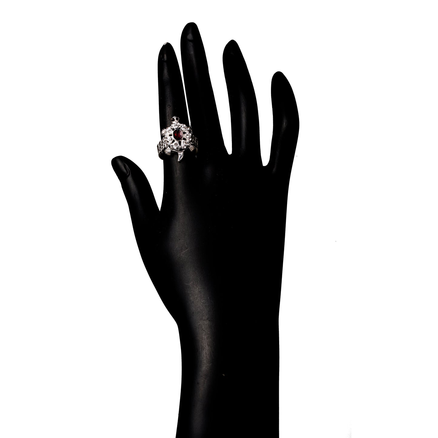 925 Silver Plated Tortoise Finger Ring (SJ_4182)