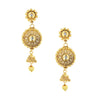 24K Gold Jhumka Earring With Kundan (SJ_525)