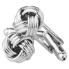 925 Silver Plated Classic Knot Design Cufflinks For Men (SJ_7035)