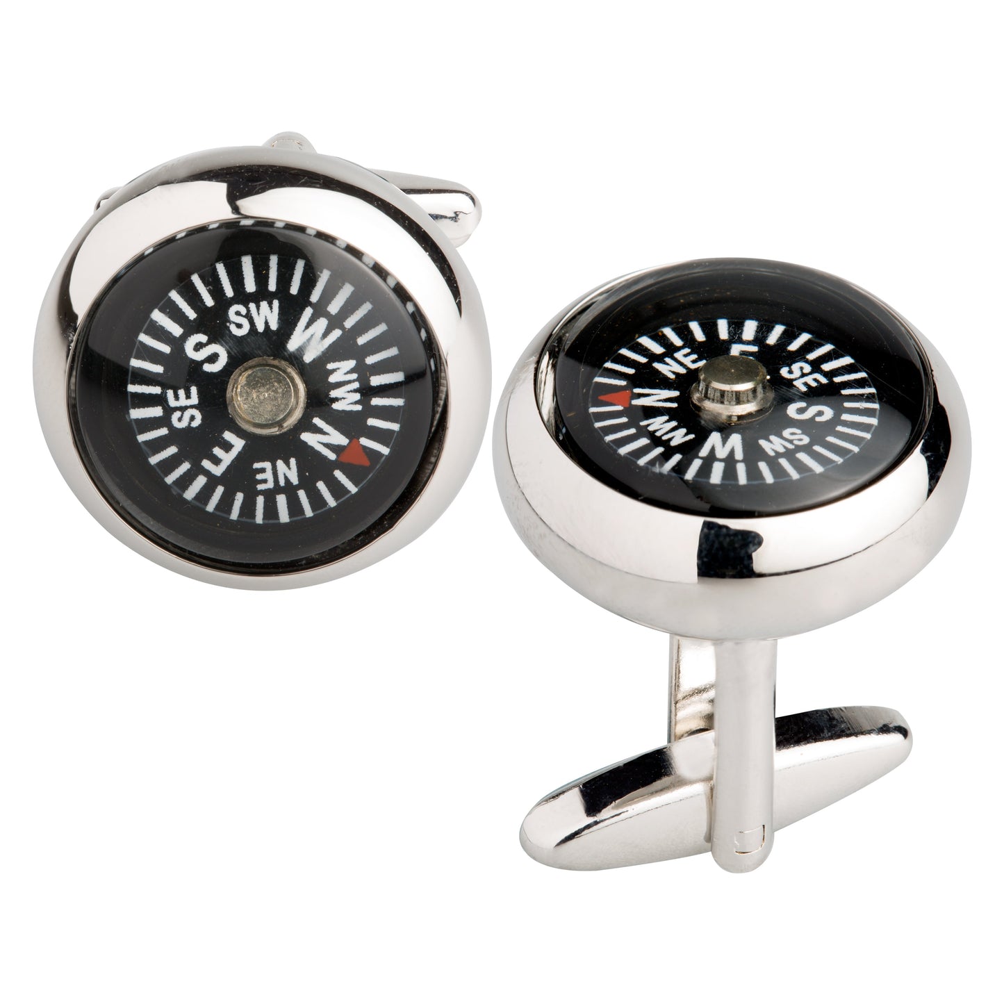 Funky & Stylish Cufflinks for Men - Compass Design (SJ_7058)