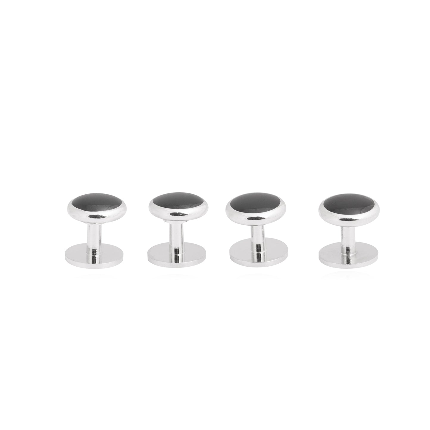 925 Silver Designer Tuxedo Cufflinks + Buttons Set For Men (SJ_7067) - Shining Jewel