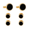 24K Golden Designer Tuxedo Cufflinks + Buttons Set For Men (SJ_7155) - Shining Jewel