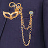 Shining Jewel Stylish And Fancy Sherwani Blazer Brooch For Men (SJ_9024)