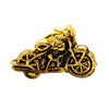 Shining Jewel Antique Gold Plated Brooch/Lapel Pin For Men - Motor Bike Design SJ_9100 (A.G)