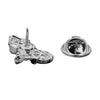 Shining Jewel Antique Silver Plated Brooch/Lapel Pin For Men - Motor Bike Design SJ_9100 (A.S)