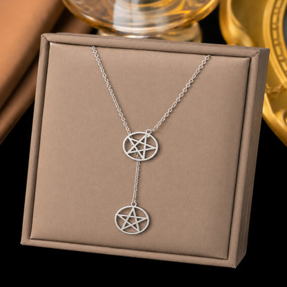 Silver Plated Stylish Designer Adjustable and Delicate Contemporary Geometric Pendent For Girls, Teens & Women (MD_2122)
