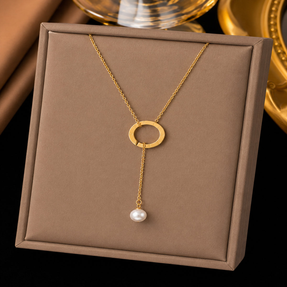 Gold Plated Stylish Designer Adjustable and Delicate Contemporary Geometric Pendent For Girls, Teens & Women (MD_2123)
