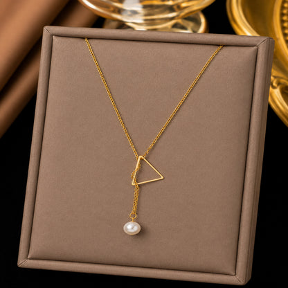 Gold Plated Stylish Designer Adjustable and Delicate Contemporary Geometric Pendent For Girls, Teens & Women (MD_2125)