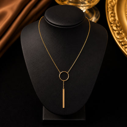 Gold Plated Stylish Designer Adjustable and Delicate Contemporary Geometric Pendent For Girls, Teens & Women (MD_2127)