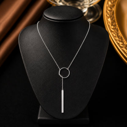 Silver Plated Stylish Designer Adjustable and Delicate Contemporary Geometric Pendent For Girls, Teens & Women (MD_2128)