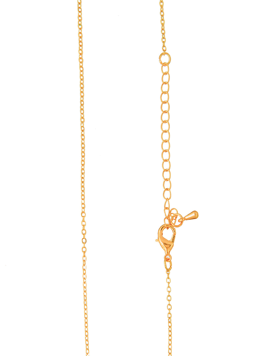 Moon Dust Gold Plated Designer Flower Clover Pendant With Matching Earring For Girls, Teens & Women