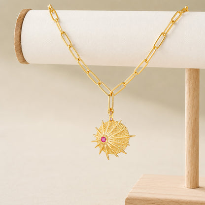 Gold Plated Plated CZ Studded American Diamond Evil Eye Pendant Necklace For Girls, Teens & Women (MD_2146)