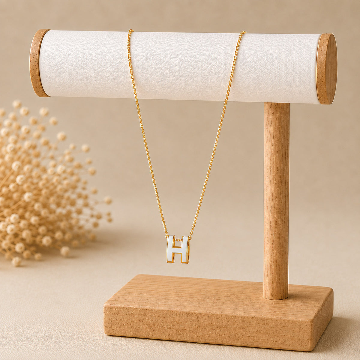 MOONDUST Gold Plated Stylish Delicate Pendant Necklace For Women (MD_2157_GY)