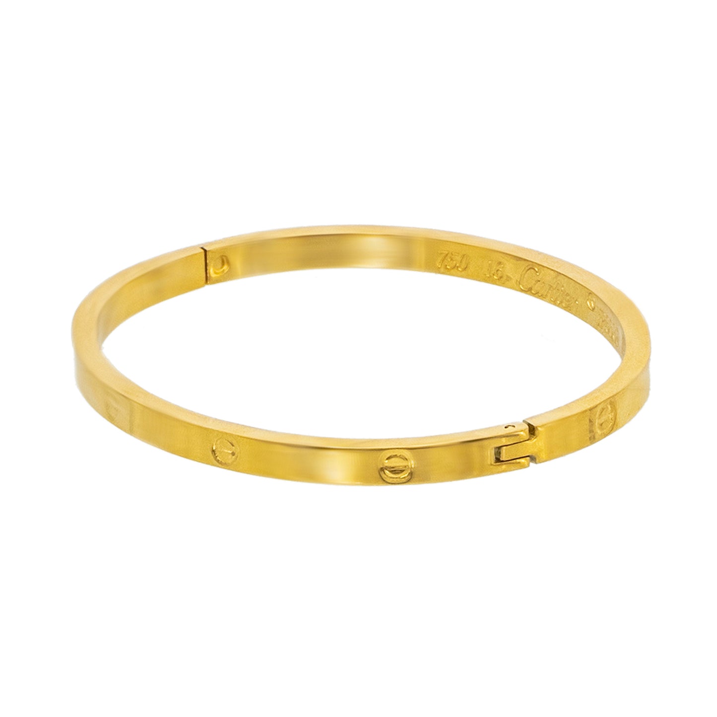 MOONDUST Gold Plated Latest Stylish Cuff Bangle with Cubic Zirconia Stones Bracelet for Women