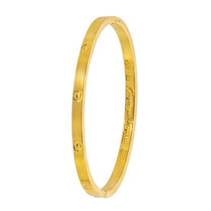 MOONDUST Gold Plated Latest Stylish Cuff Bangle with Cubic Zirconia Stones Bracelet for Women