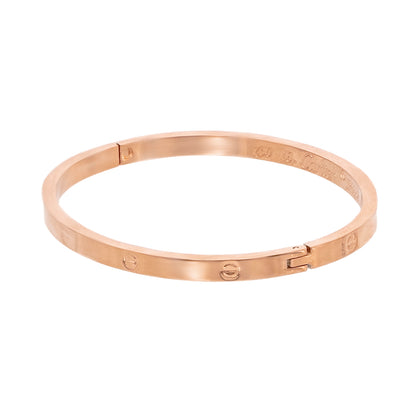 MOONDUST Gold Plated Latest Stylish Cuff Bangle with Cubic Zirconia Stones Bracelet for Women