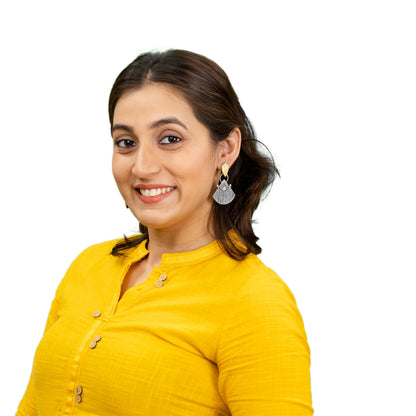 Antique Dual Two Tone Plated Earrings for Women (SJE_276)