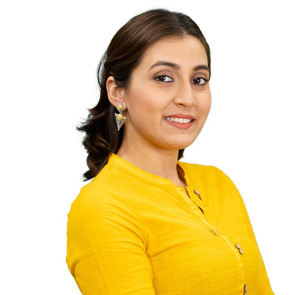 Antique Dual Two Tone Plated Traditional Floral Bird Design with Pearls Drop Long Earrings for Women (SJE_281_S_P)