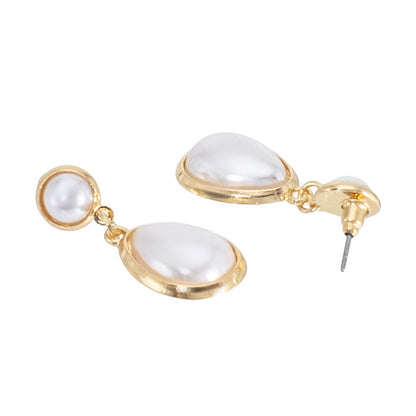 Shining Jewel Western Style Gold Plated Pearl Drop Earring For Women - (SJE_95_G_D5)