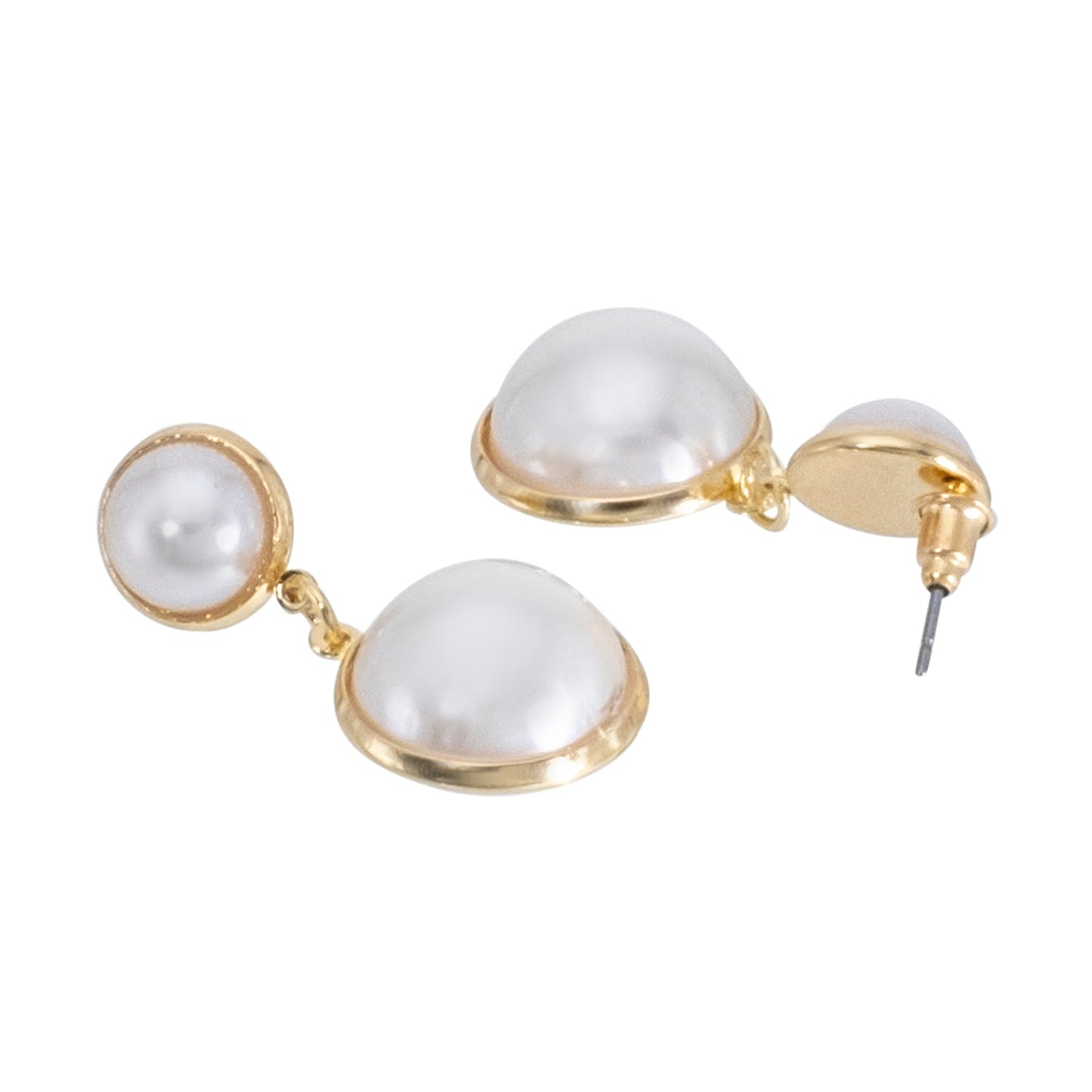 Shining Jewel Western Style Gold Plated Pearl Drop Earring For Women - (SJE_95_G_D6)