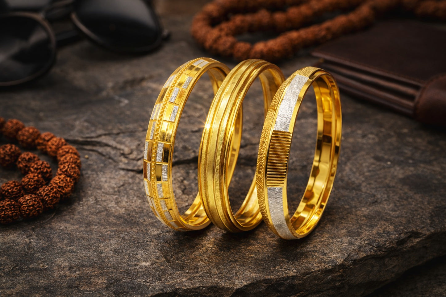 Men’s Punjabi Sikh Kada Combo (Set of 3) SJKC_02