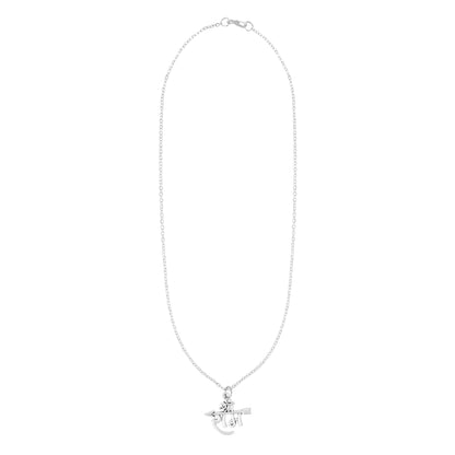 Shining Jewel by - Shivansh Traditional Silver Plated Ram Pendant Design Chain Locket for Men (SJN_321_S)