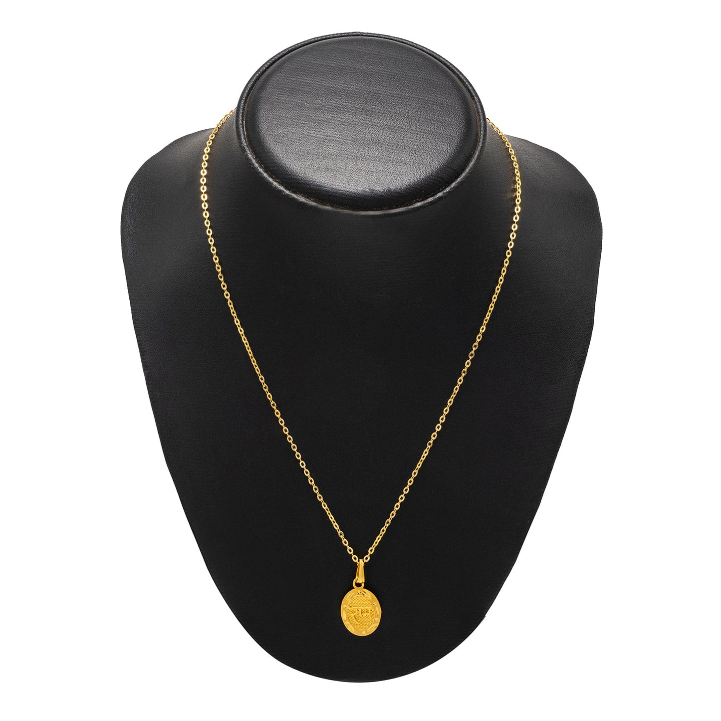 Shining Jewel by Shivansh Gold Plated Ram Coin Pendant Chain Necklace for Women & Girls SJN_338_R