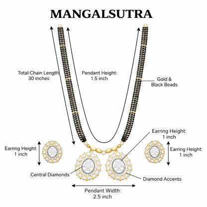 Traditional Long Black Beads Tanmaniya Mangalsutra with Antique Gold Plated Pendant for Women (SJN_347_D3)