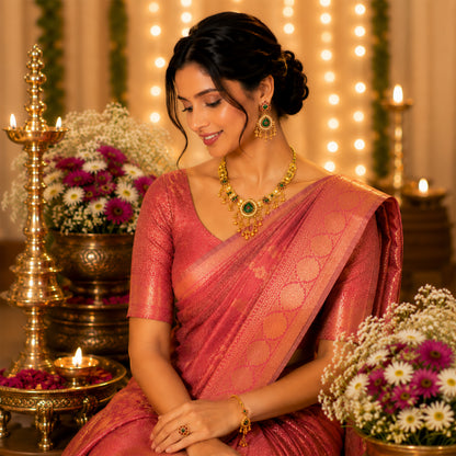Traditional Indian Heritage Gold Plated Kundan,CZ, Studded Choker Wedding, Bridal Dori Necklace with Matching Earring Jewelry Set For Women (SJN_357_D2)