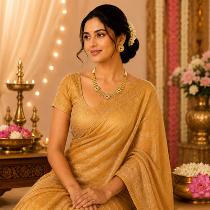 Traditional Antique Gold Plated Kundan Polki Choker Necklace Set with Maroon Stones for Women (SJN_360_M)