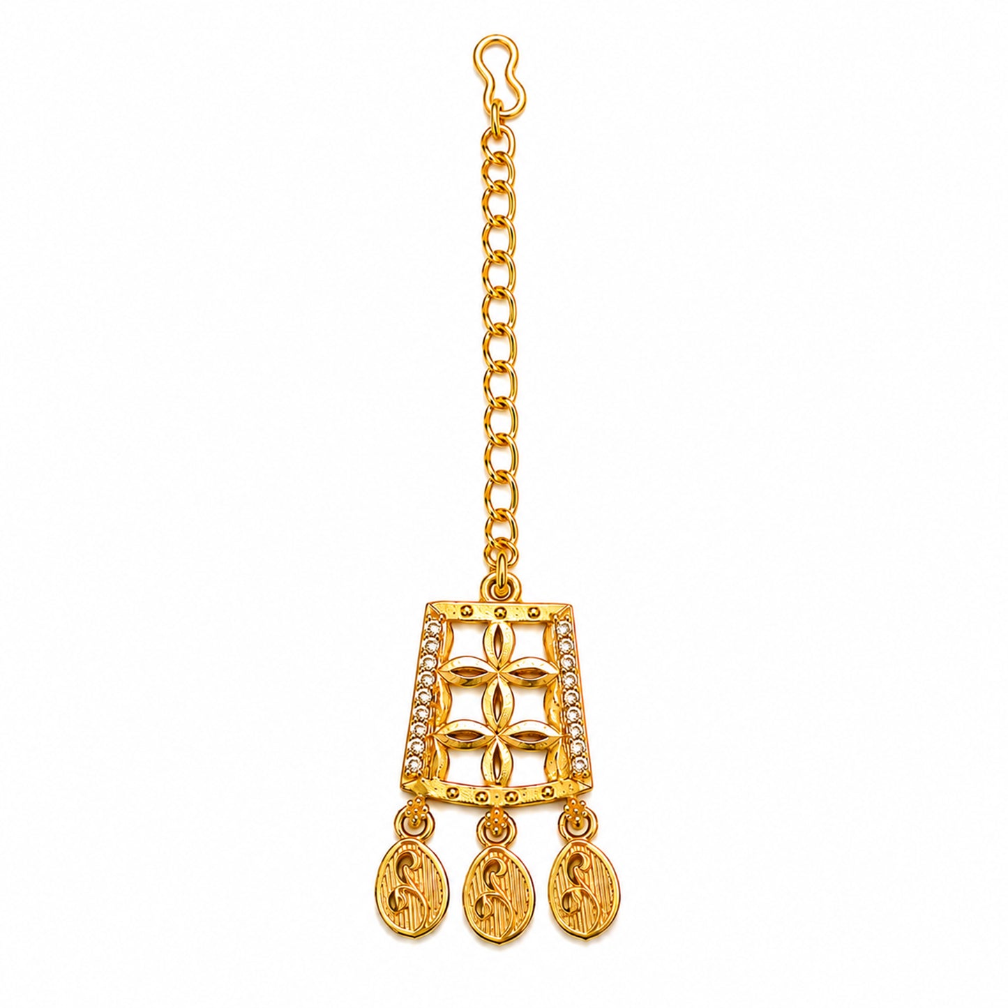 Traditional Indian Gold Plated  Bridal Dulhan Choker Jewellery Set with Earrings For Women (SJN_370)